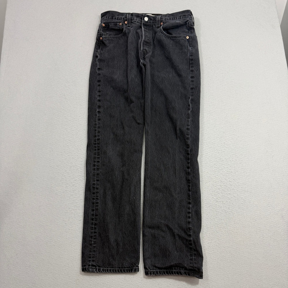 Vintage Levis 501xx Jeans Men's 34x34 Black Original Straight Leg Button Fly y2k